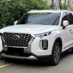 Hyundai_Palisade_in_white,_front_left